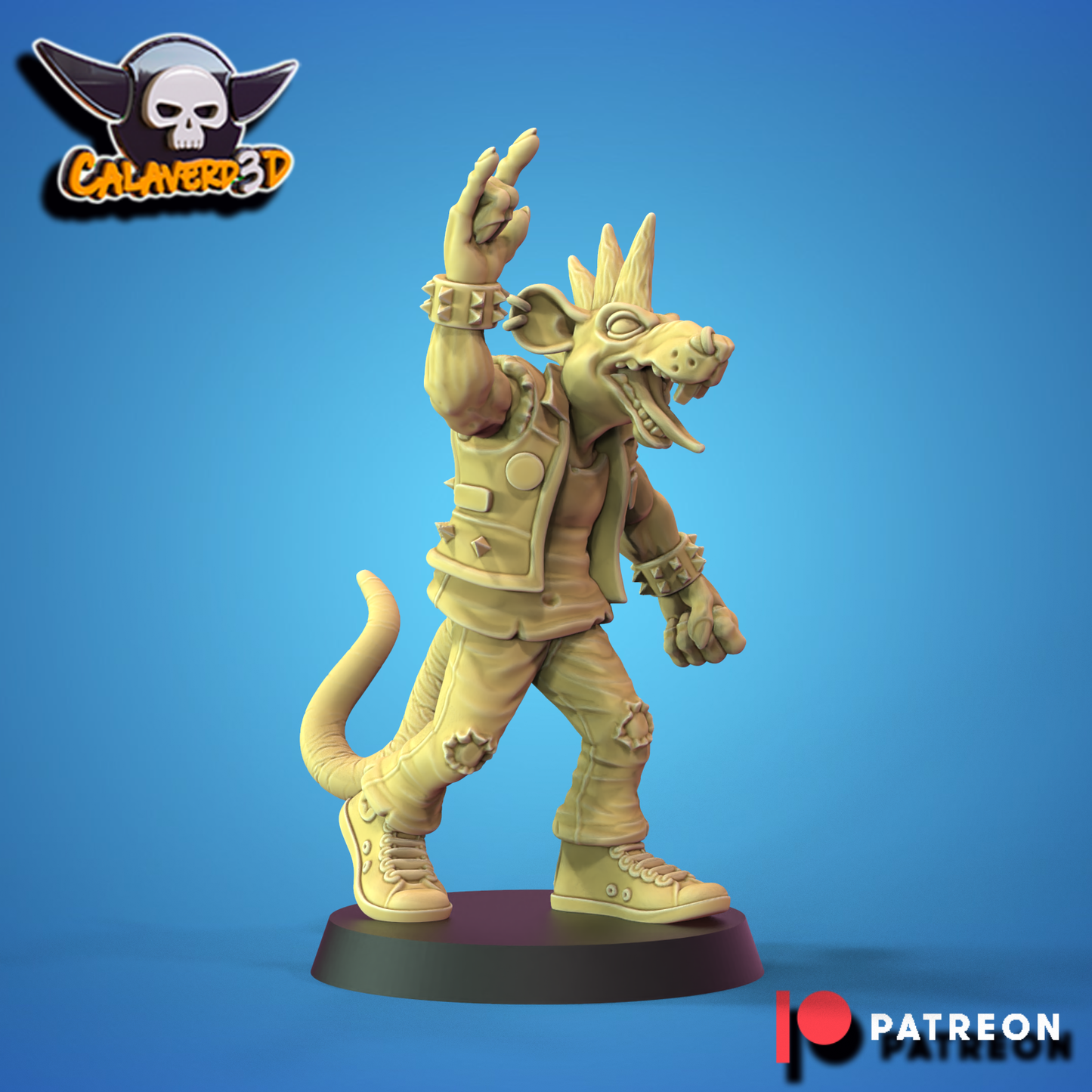 Rat men team Punk Skaven Fantasy Football Calaverd3D