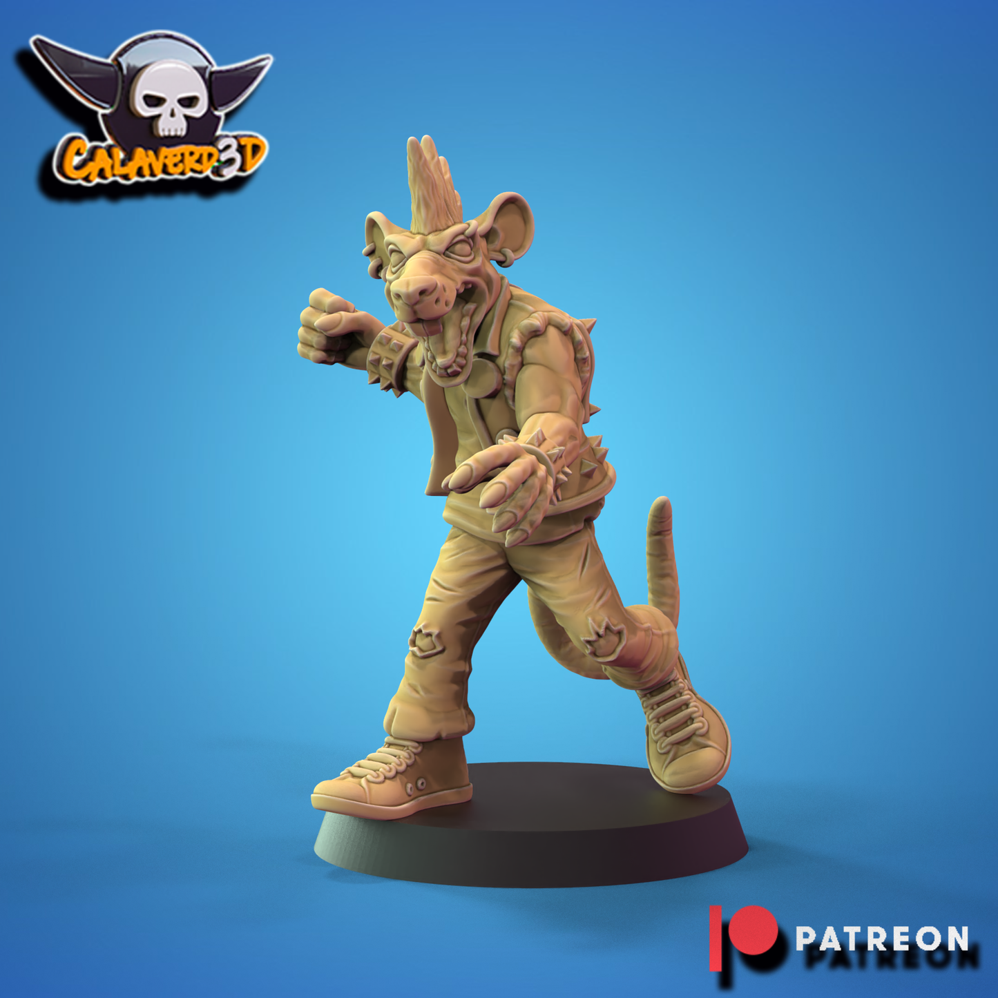 Rat men team Punk Skaven Fantasy Football Calaverd3D