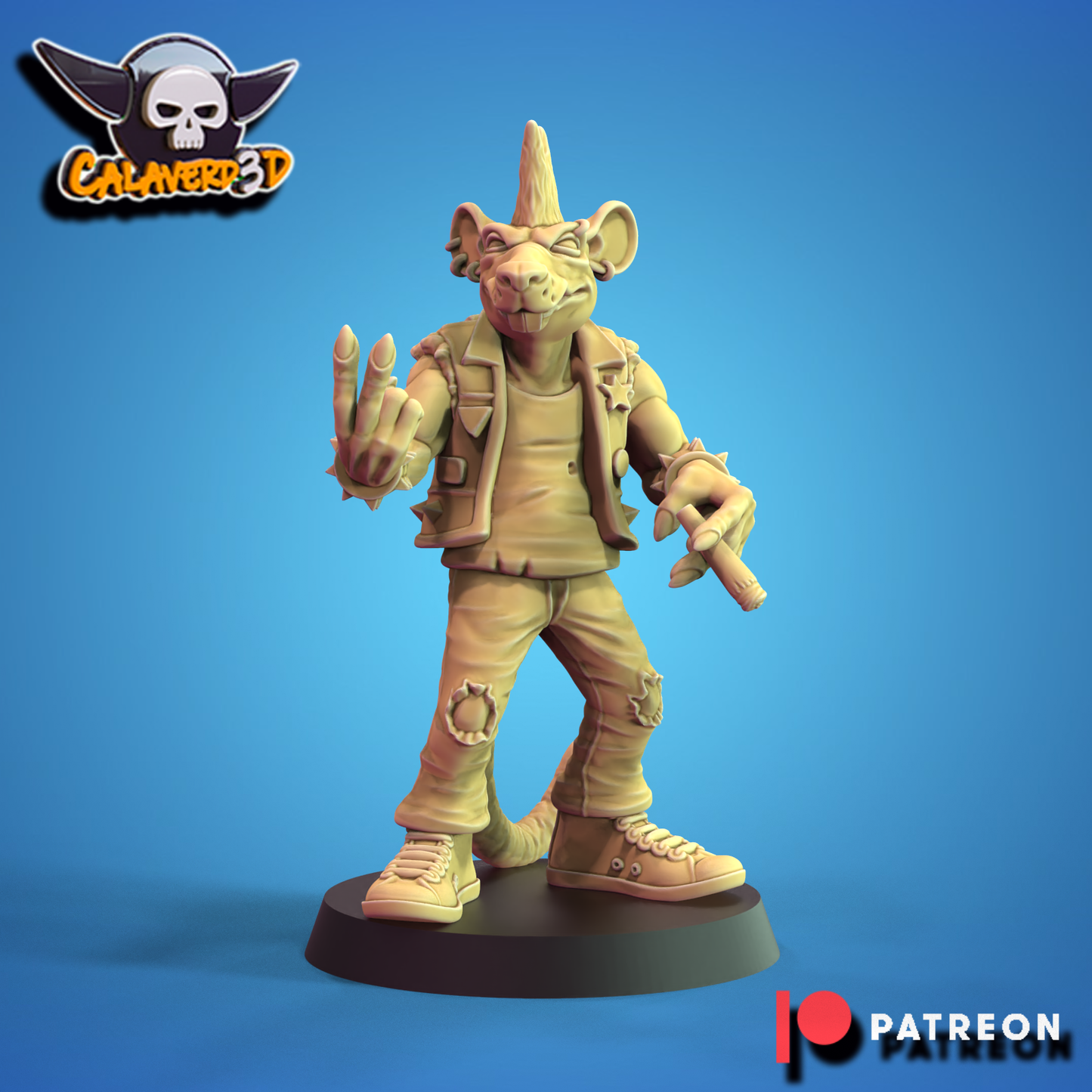 Rat men team Punk Skaven Fantasy Football Calaverd3D