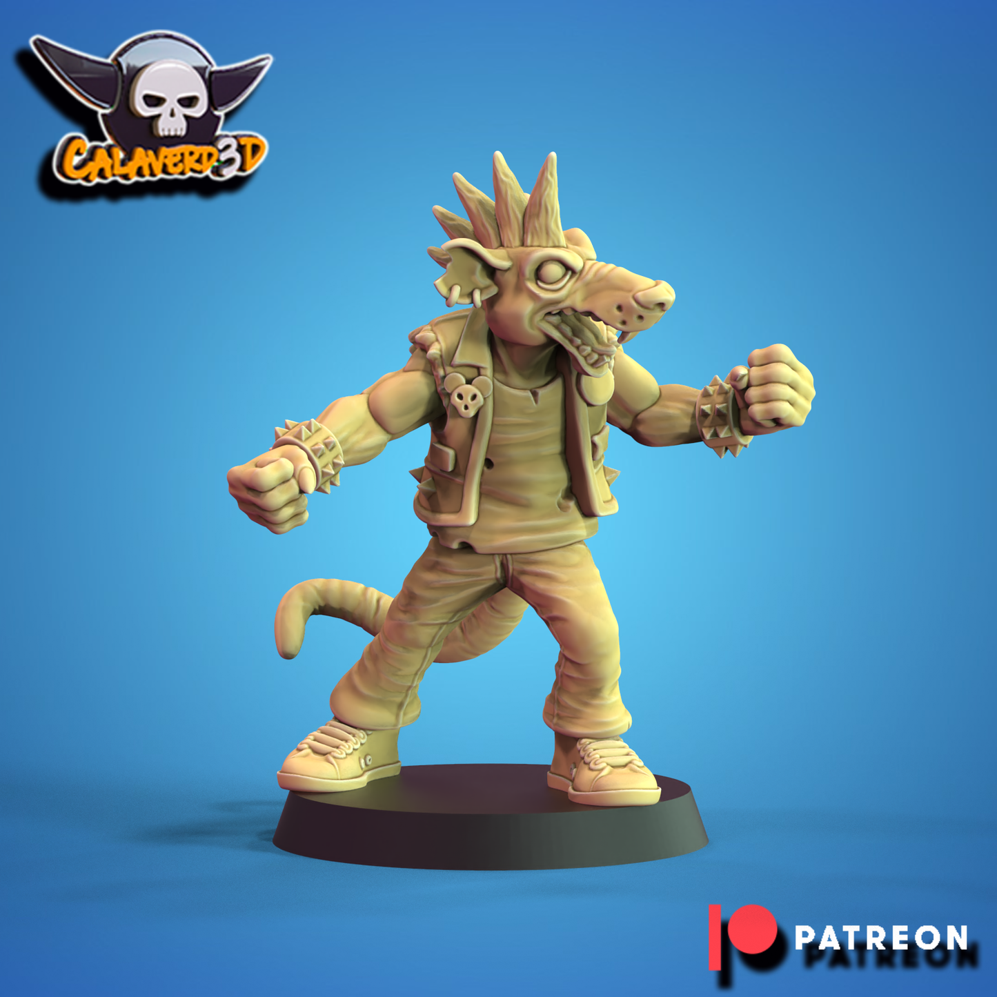 Rat men team Punk Skaven Fantasy Football Calaverd3D