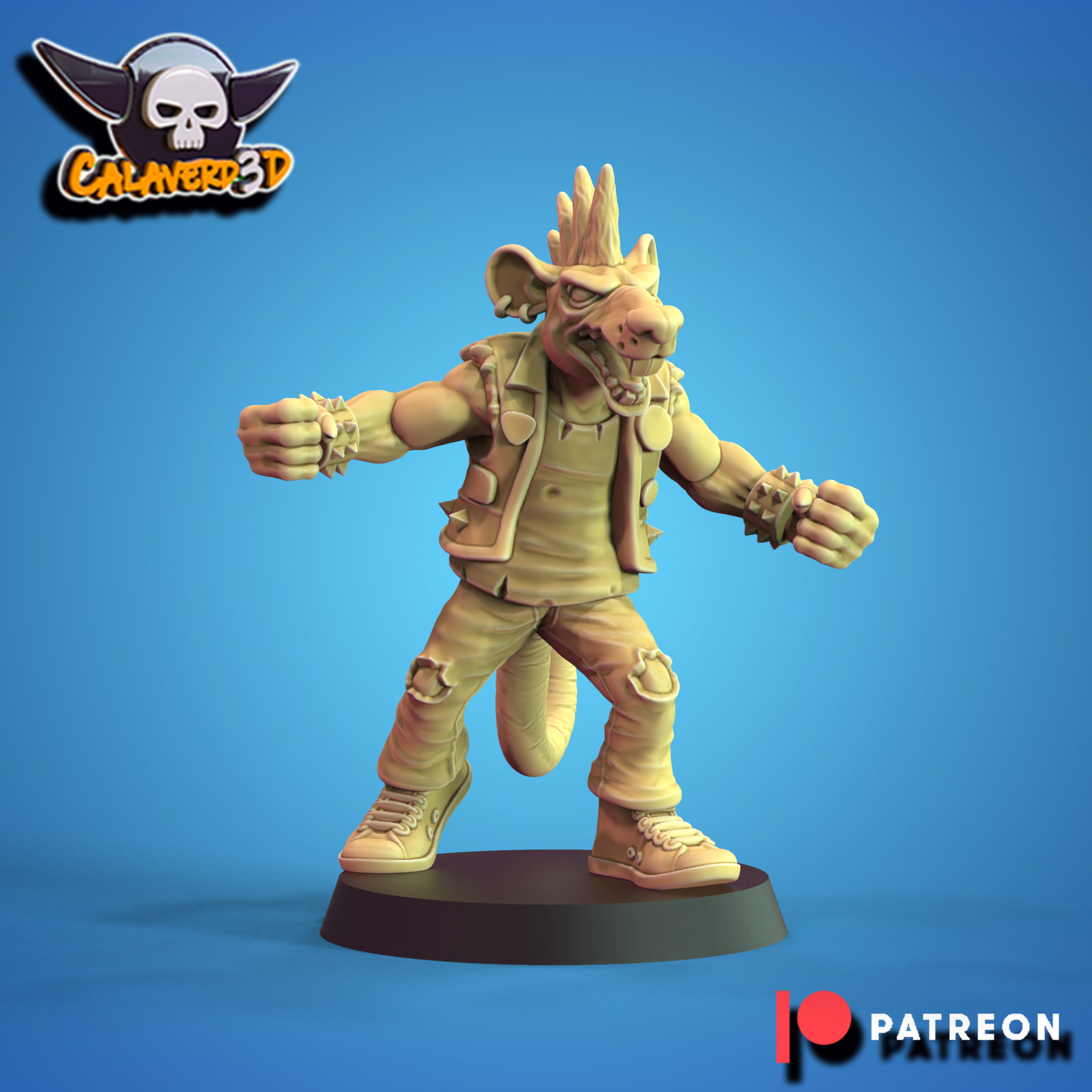 Rat men team Punk Skaven Fantasy Football Calaverd3D