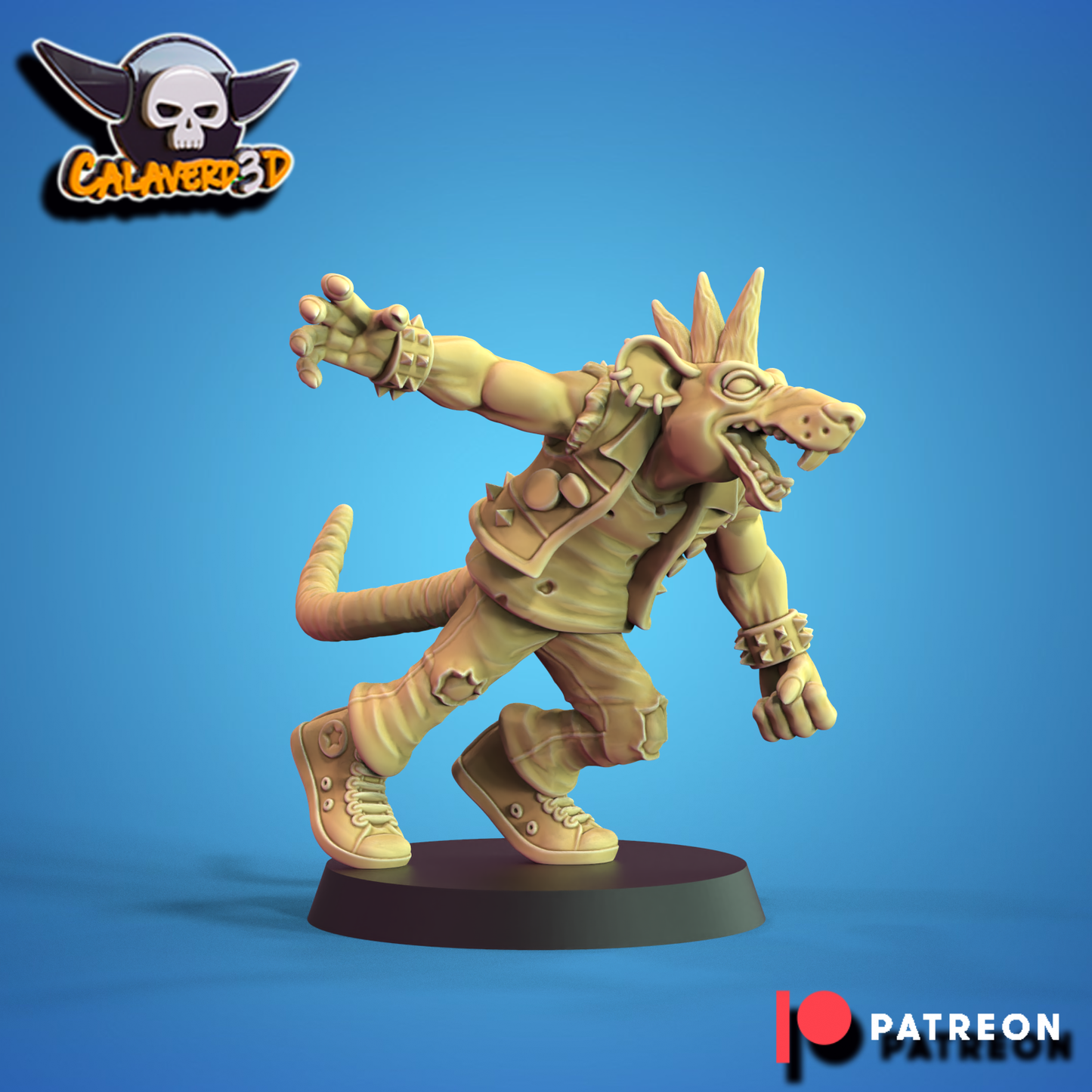 Rat men team Punk Skaven Fantasy Football Calaverd3D