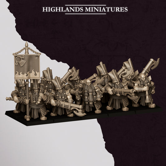 Marduk Shooters - Chaos Dwarves - Cult of Marduk - Highlands Miniatures