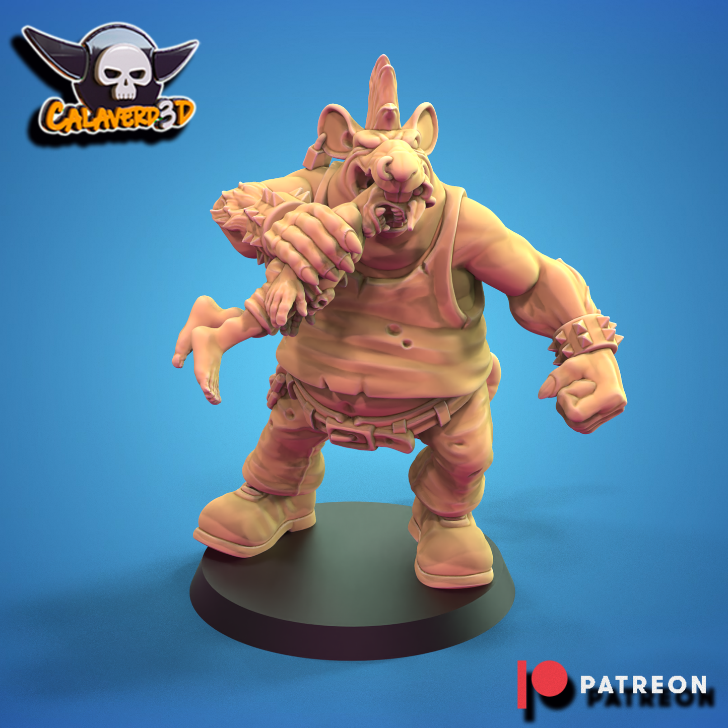 Rat men team Punk Skaven Fantasy Football Calaverd3D