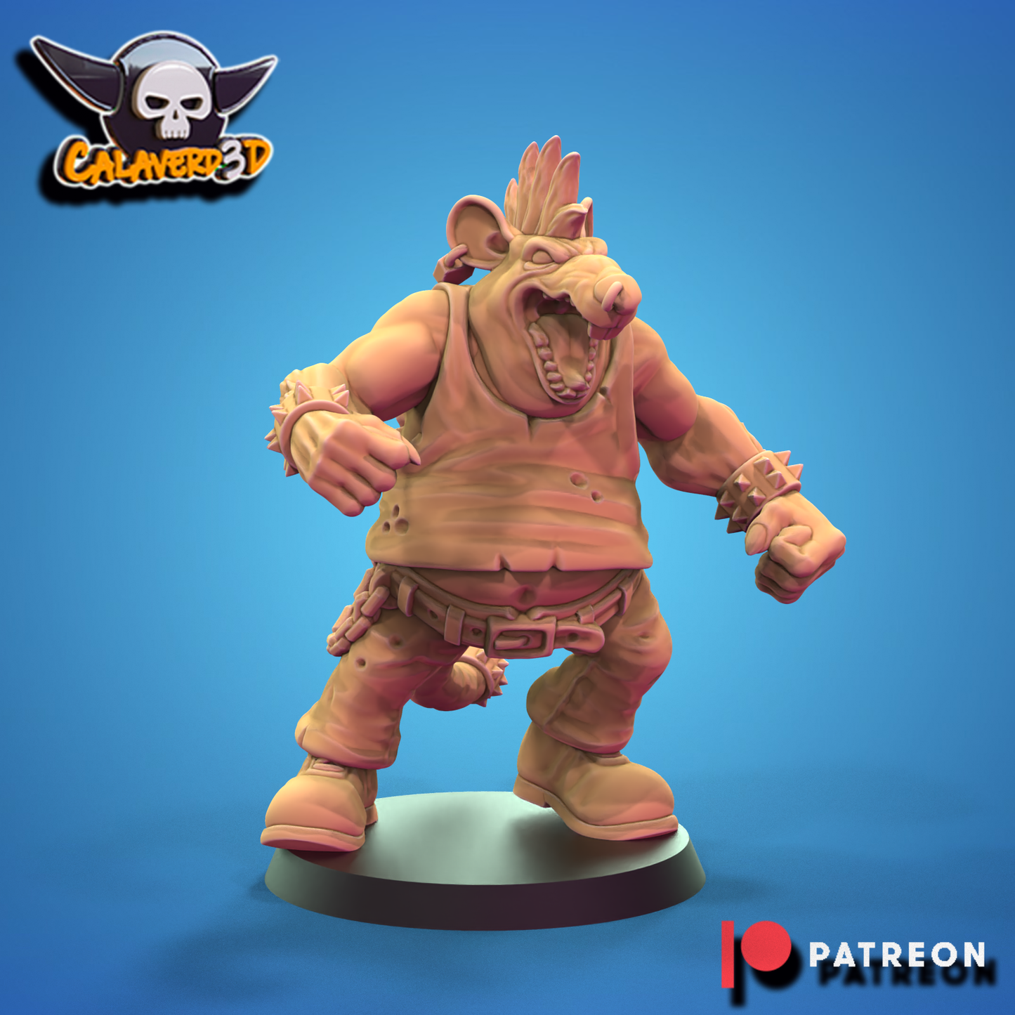Rat men team Punk Skaven Fantasy Football Calaverd3D