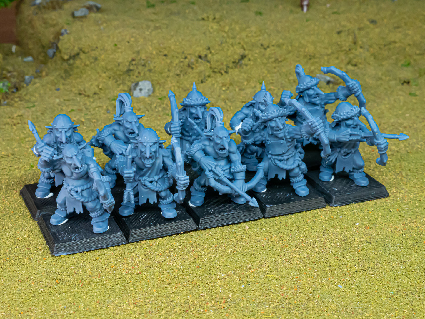 Steppe Goblins with bows - Goblin Army - Highlands Miniatures