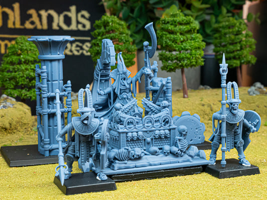 Tomb Kings Pharaoh's Funeral Ship - Eternal Dynasties - Highlands Miniatures