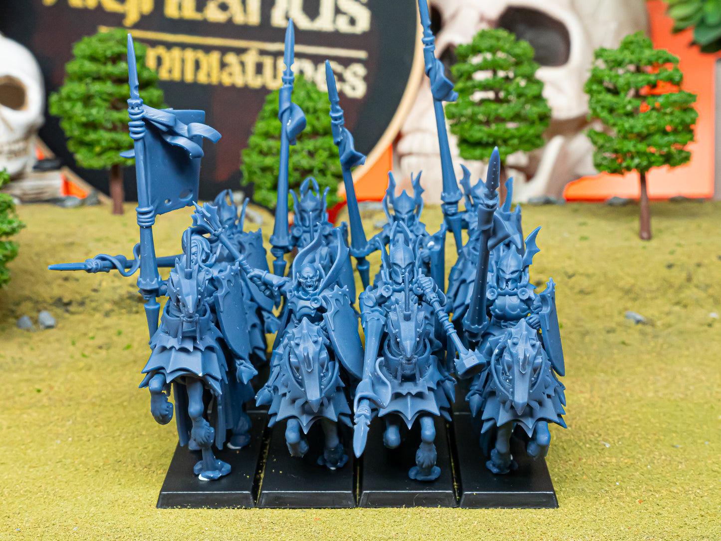 Transilvanya Vampire Knights on Steeds - Undead Army - Highlands Miniatures