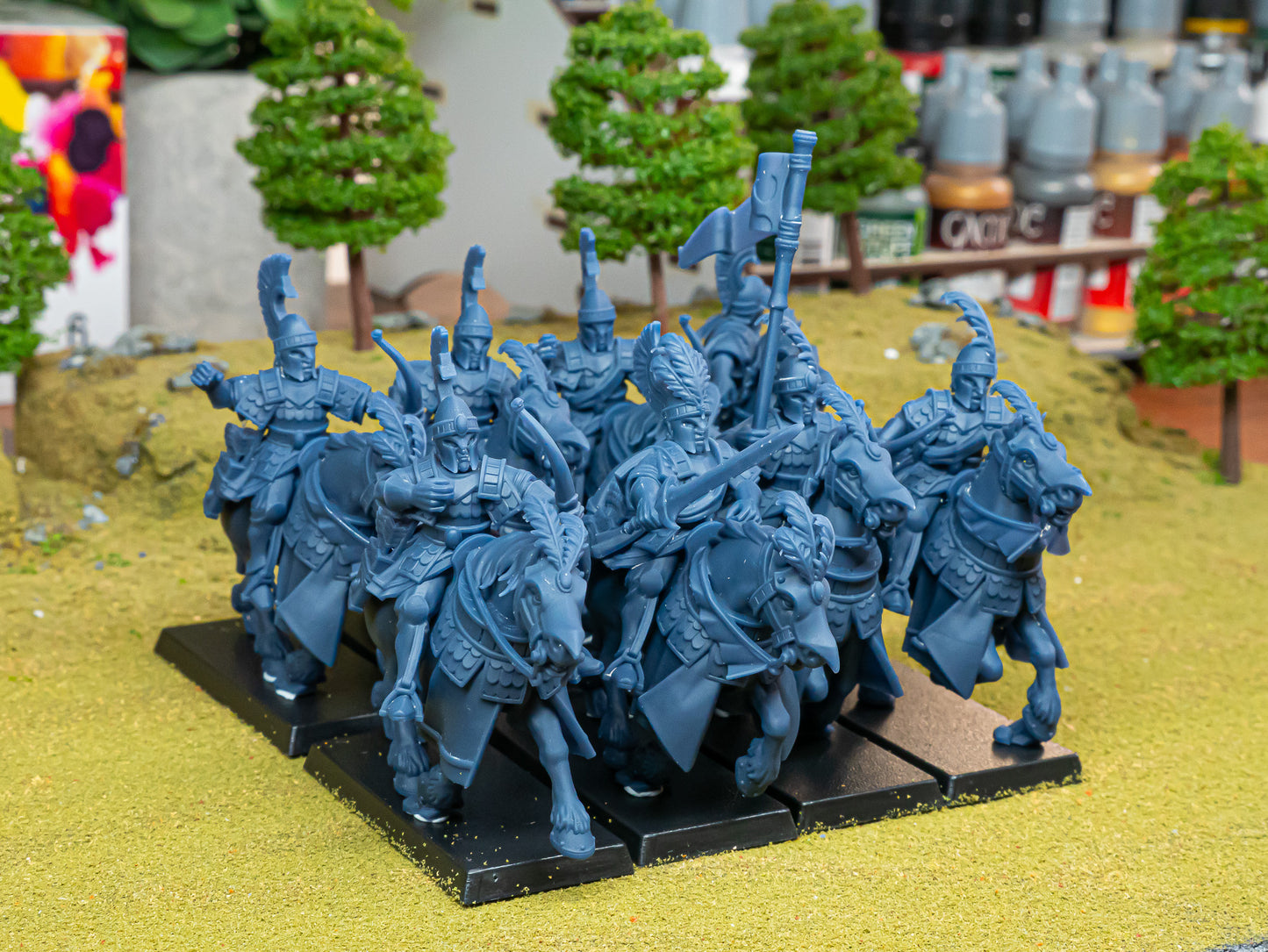 High Elves Sea Hippeis with Bows on Horse - Aegean Heroes - Highlands Miniature