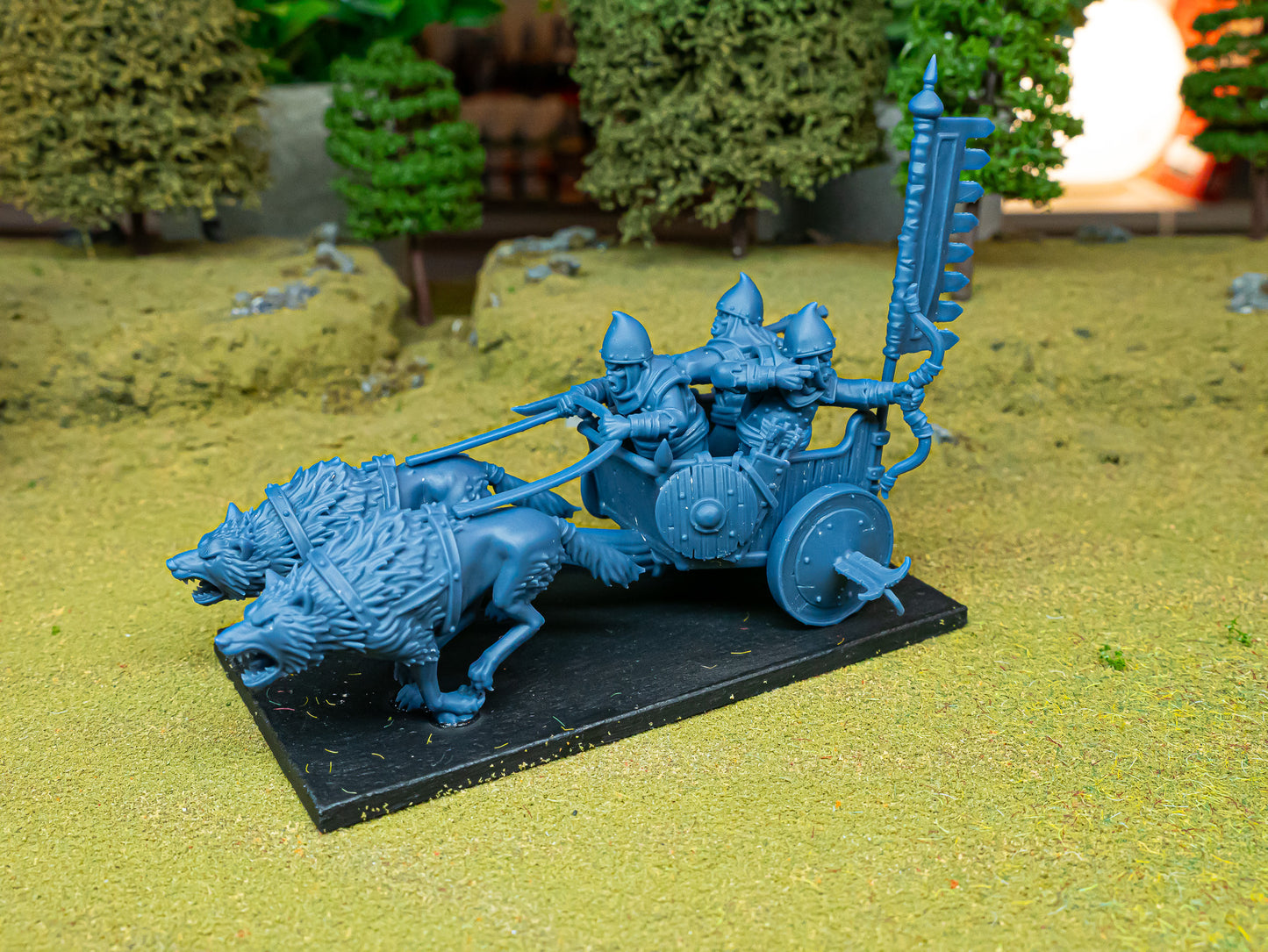 Hobgoblin Chariot - Chaos Dwarves - Cult of Marduk - Highlands Miniatures