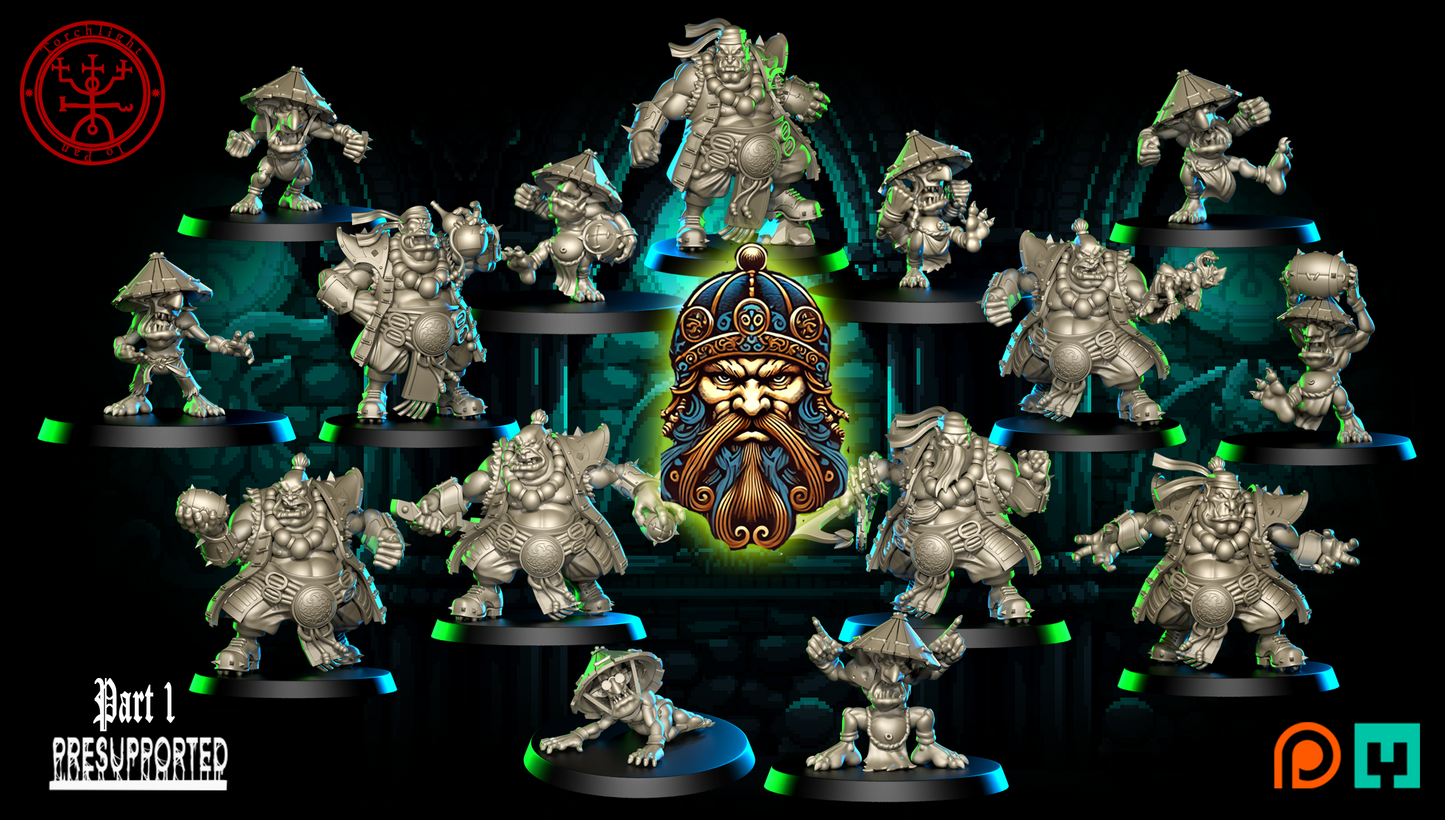 The Tengu Terrors – Ogres – High Quality Miniatures for Fantasy Football Game – Torchlight Models
