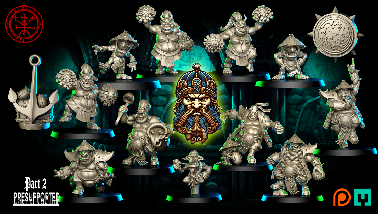 The Tengu Terrors – Ogres – High Quality Miniatures for Fantasy Football Game – Torchlight Models