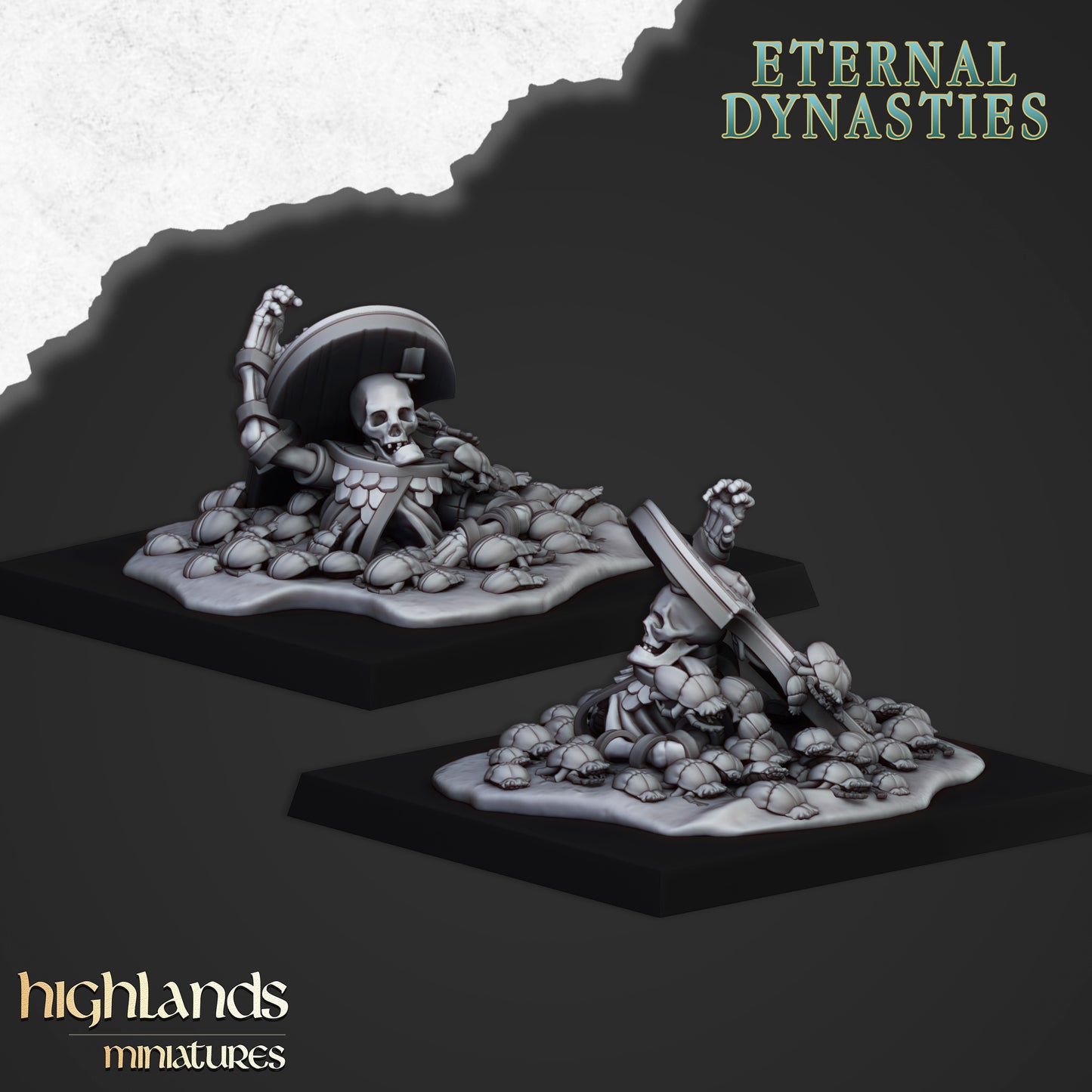 Ancient Arise – Tomb Kings Army by Highlands Miniatures | Resin Undead Infantry, Colossi & War Machines for Fantasy Wargames