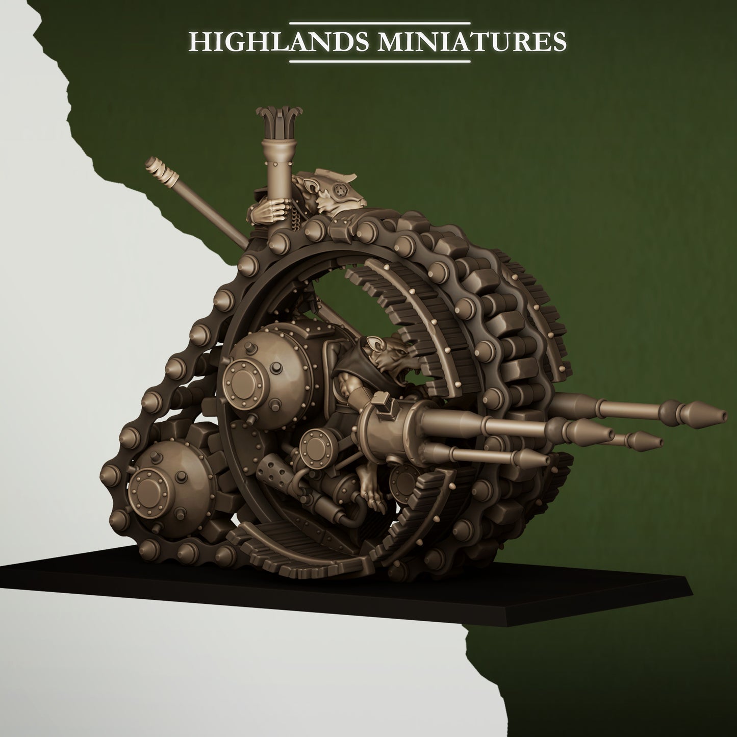 Vermin Master – Ratmen Warband Miniatures by Highlands Miniatures | 3D Printed Resin for Fantasy & Skirmish Wargames