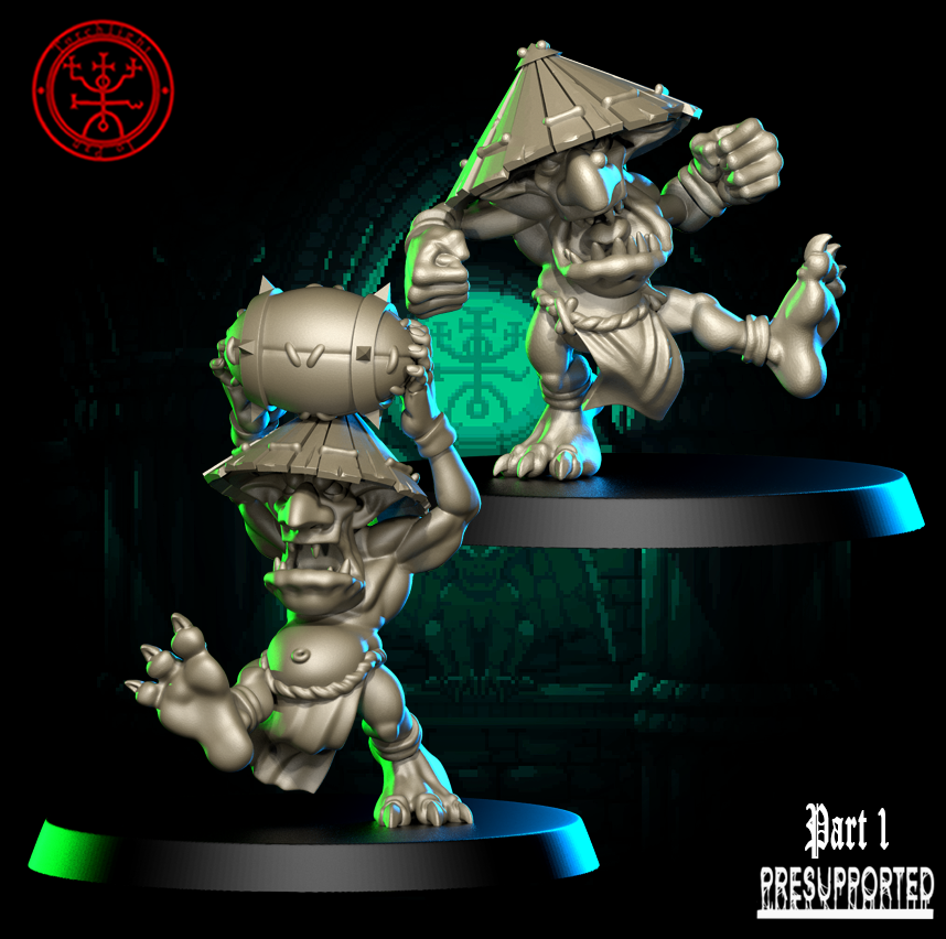 The Tengu Terrors – Ogres – High Quality Miniatures for Fantasy Football Game – Torchlight Models