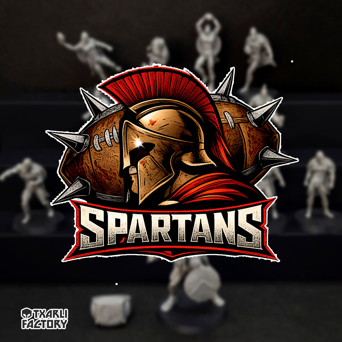 Spartans Human Team for Fantasy Football Miniature tabletop Game Txarli Factory