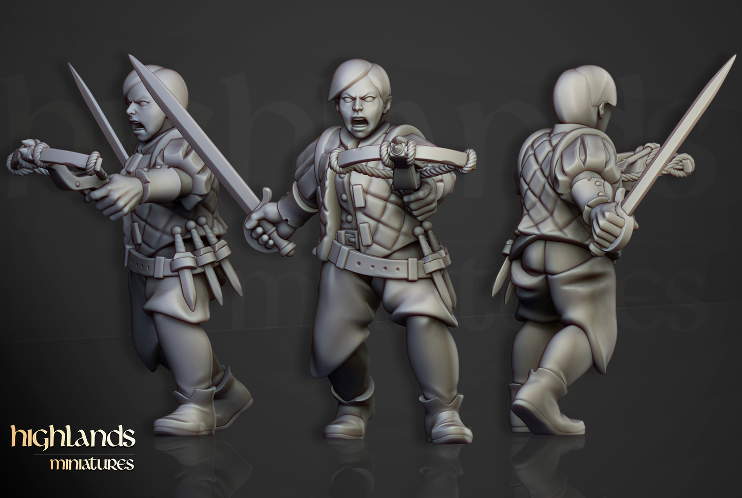 Sunland Empire Infantry by Highlands Miniatures | Resin Human Soldiers for Fantasy Battles & Tabletop Wargames