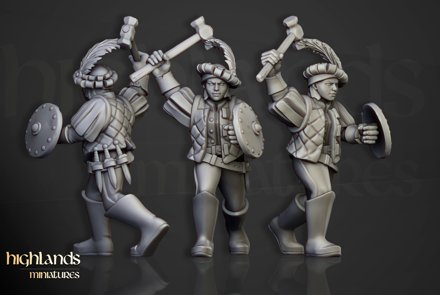 Sunland Empire Infantry by Highlands Miniatures | Resin Human Soldiers for Fantasy Battles & Tabletop Wargames
