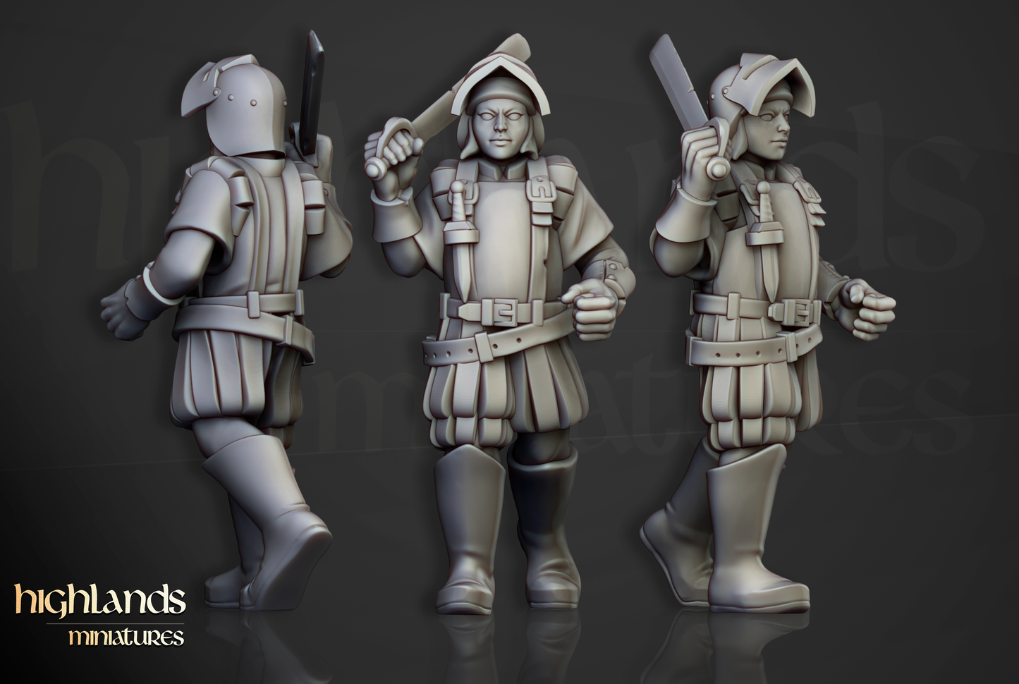 Sunland Empire Infantry by Highlands Miniatures | Resin Human Soldiers for Fantasy Battles & Tabletop Wargames
