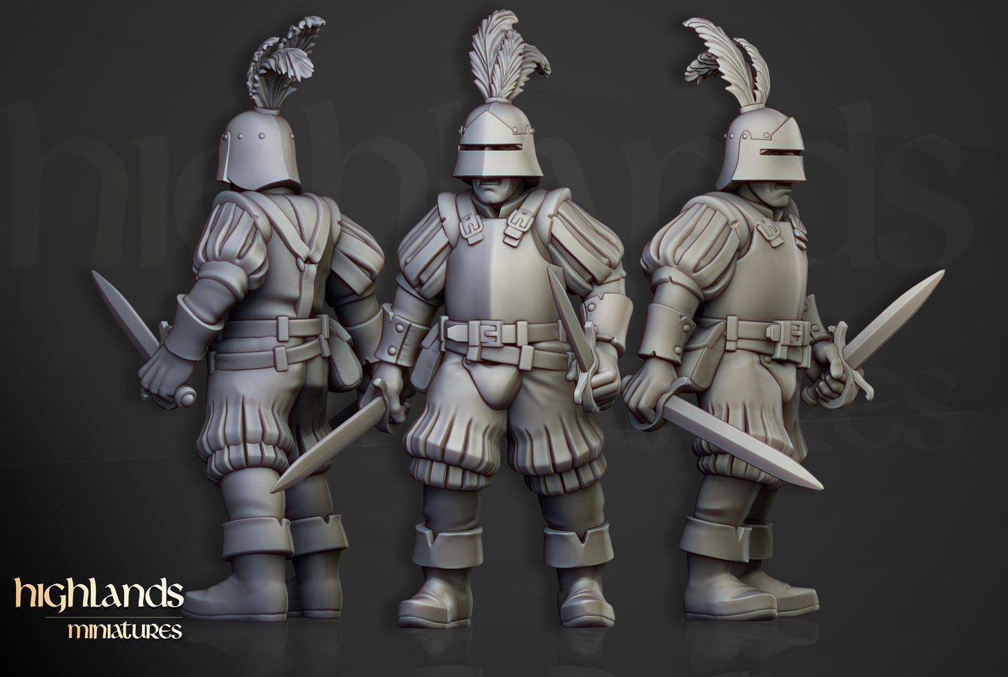 Sunland Empire Infantry by Highlands Miniatures | Resin Human Soldiers for Fantasy Battles & Tabletop Wargames