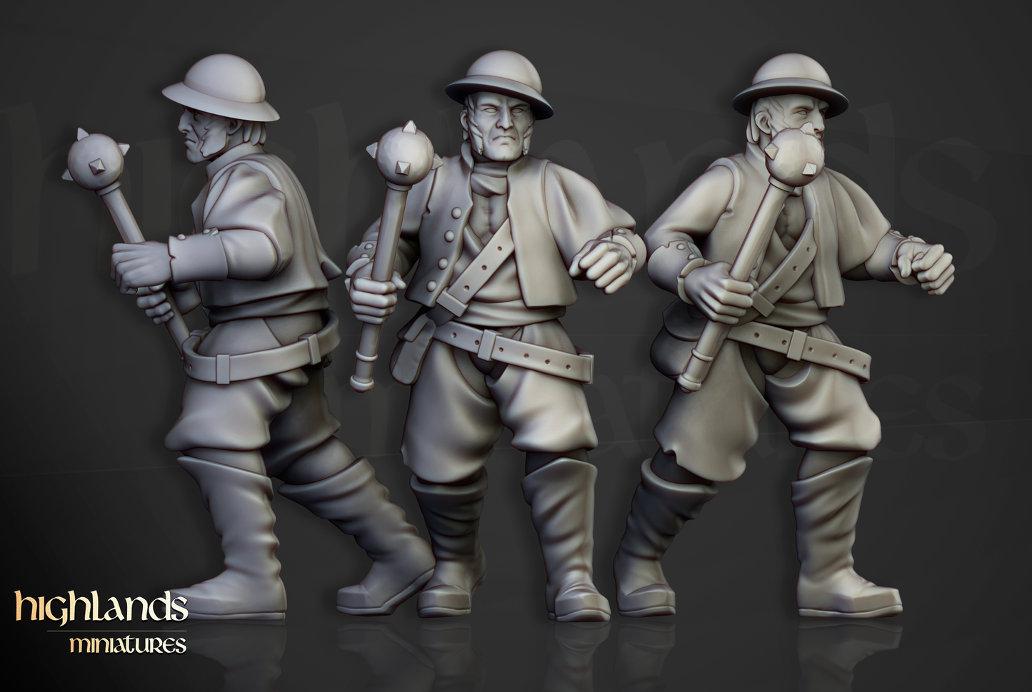 Sunland Empire Infantry by Highlands Miniatures | Resin Human Soldiers for Fantasy Battles & Tabletop Wargames