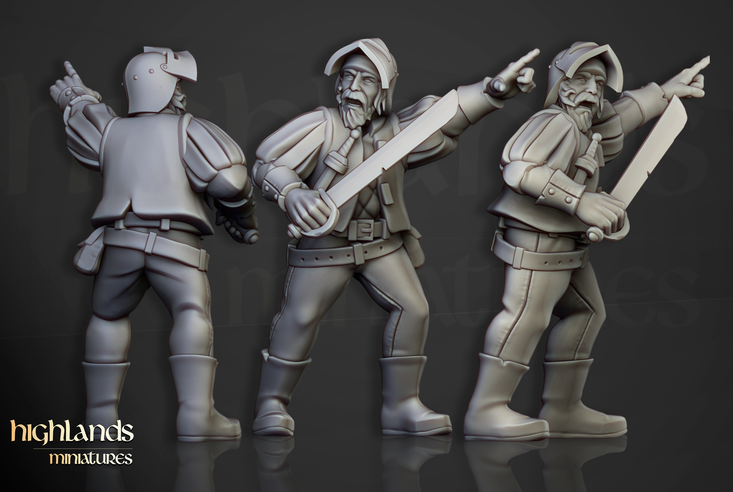 Sunland Empire Infantry by Highlands Miniatures | Resin Human Soldiers for Fantasy Battles & Tabletop Wargames