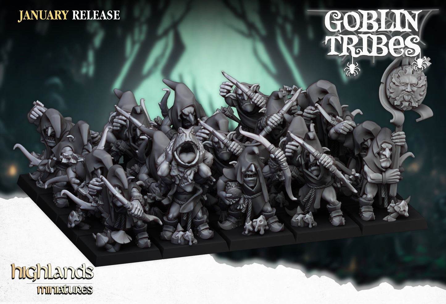Swamp Goblin Miniature Collection – 3D Printed Fantasy Goblins for Tabletop & Skirmish Wargames - Highlands Miniatures