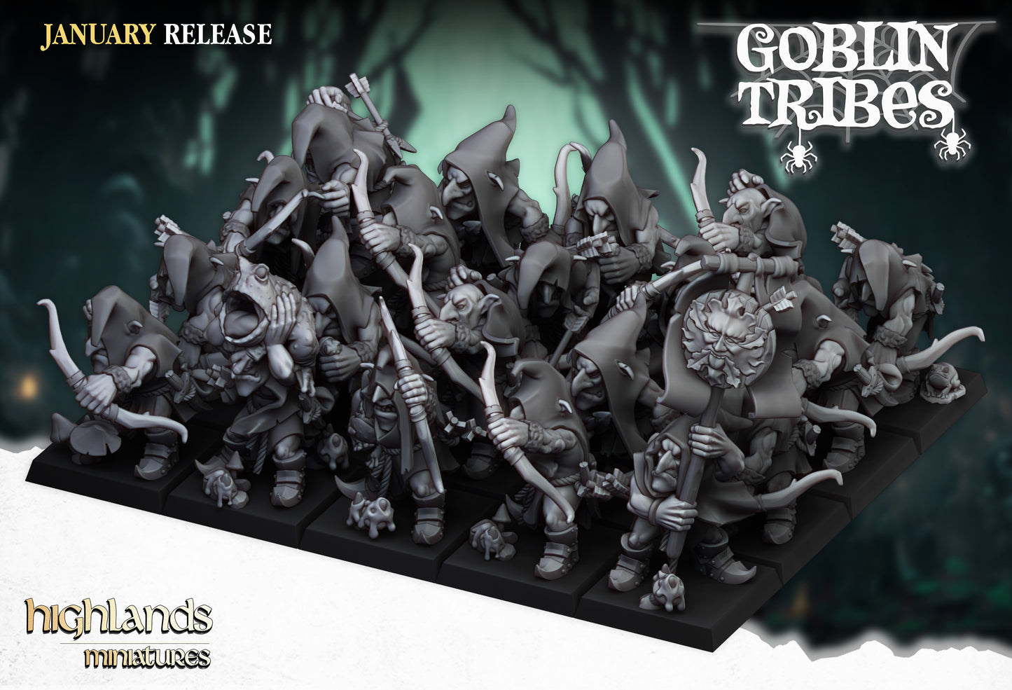 Swamp Goblin Miniature Collection – 3D Printed Fantasy Goblins for Tabletop & Skirmish Wargames - Highlands Miniatures