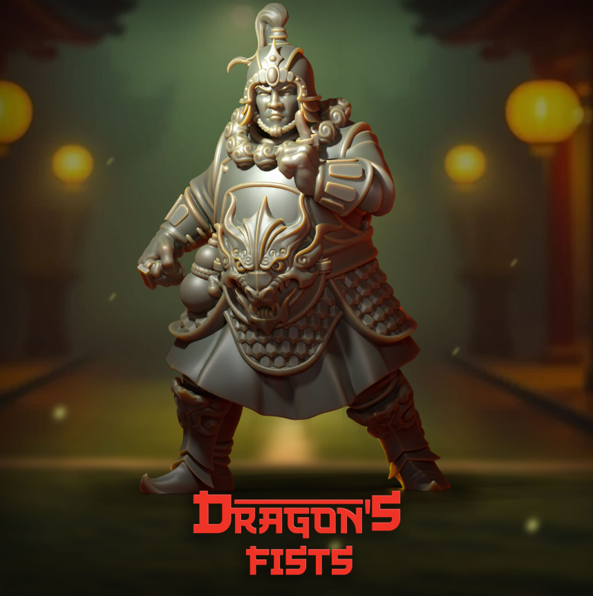 Dragon's Fists Human Team - 20 High-Quality 3D Print Miniatures | Blood Fantasy Football Bowl | Punga Miniatures
