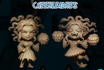 Transilvania Chibi Vampire – Fantasy Football Miniature game Team - Big Head Chibi
