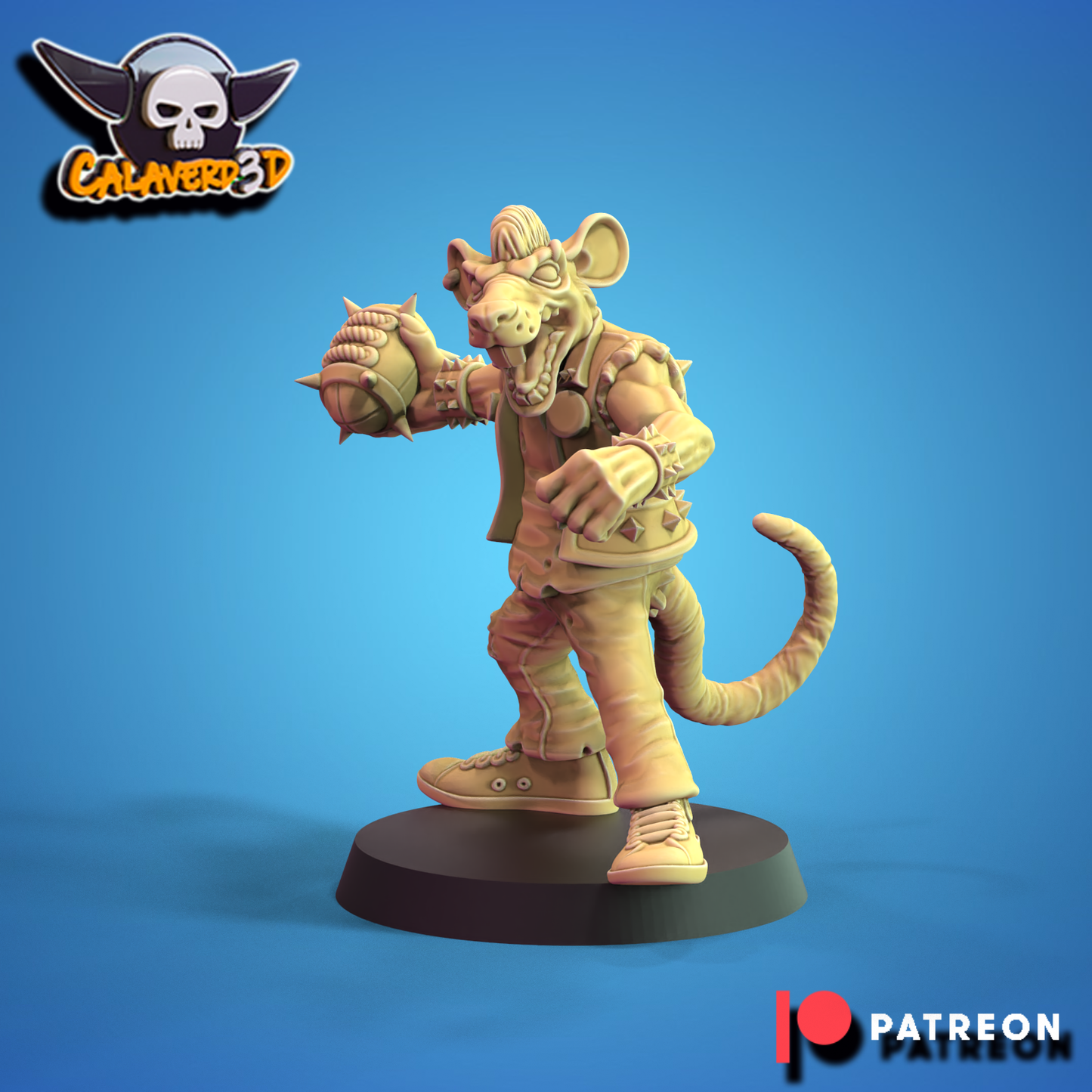 Rat men team Punk Skaven Fantasy Football Calaverd3D