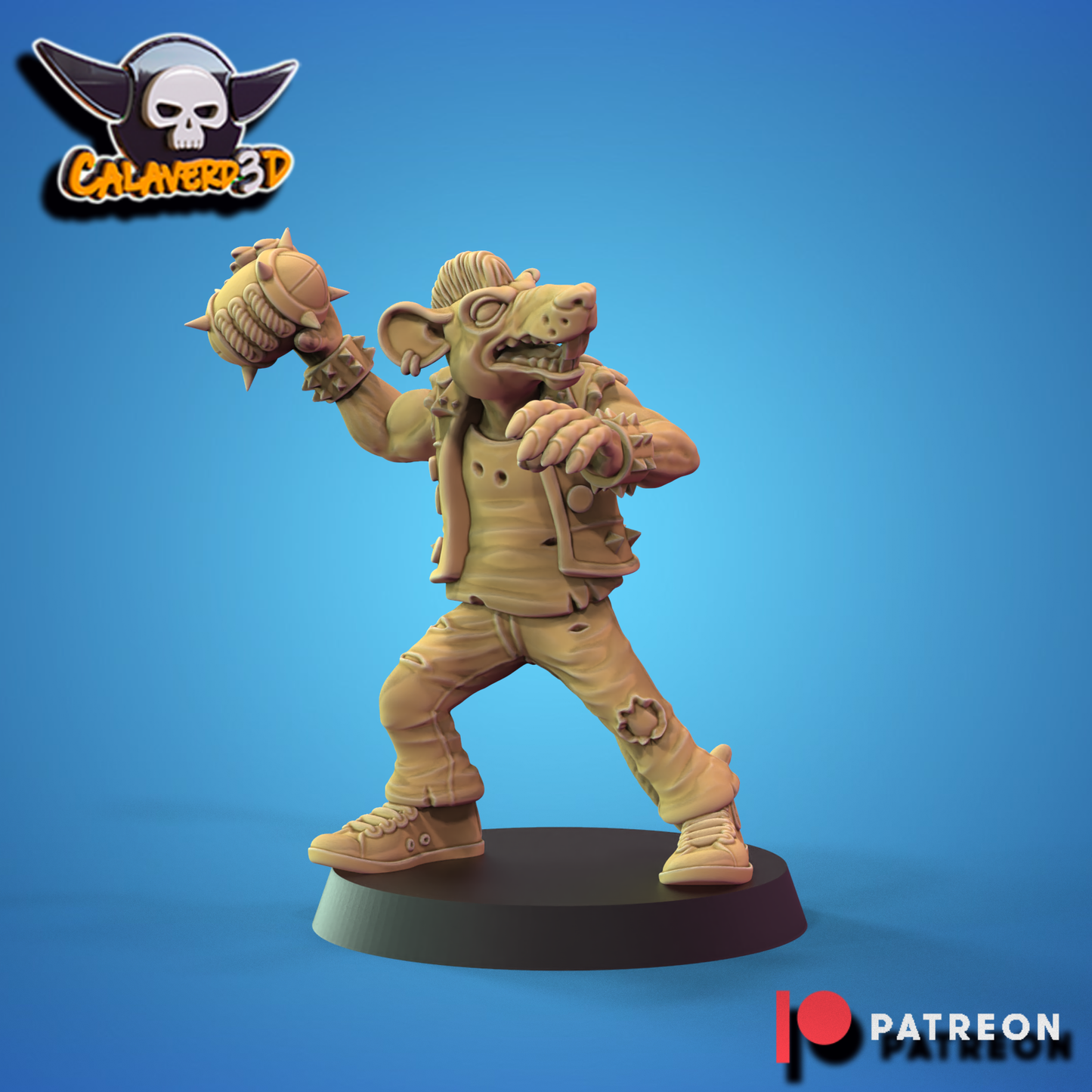 Rat men team Punk Skaven Fantasy Football Calaverd3D