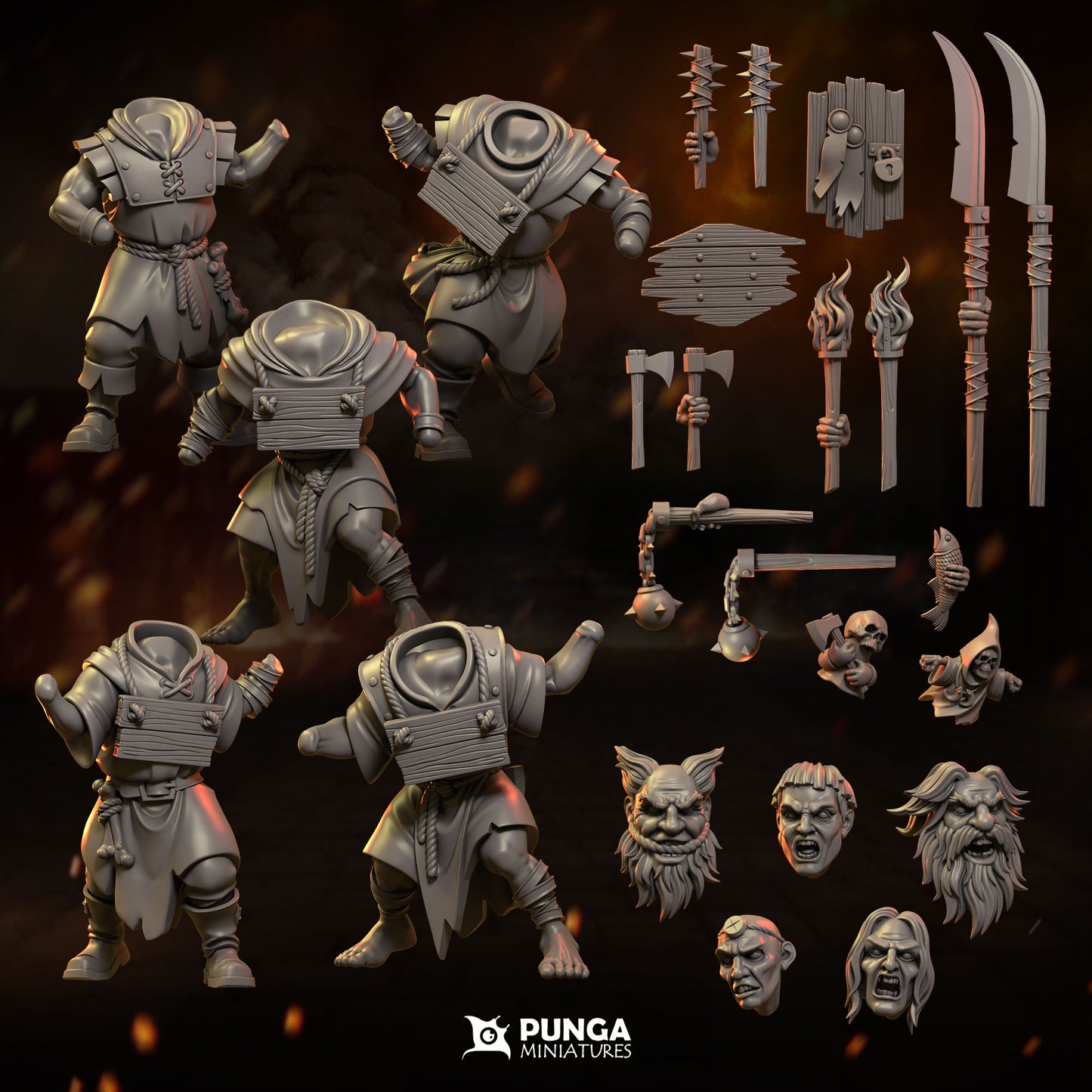 Zealots Warband Human Miniatures Punga Miniatures