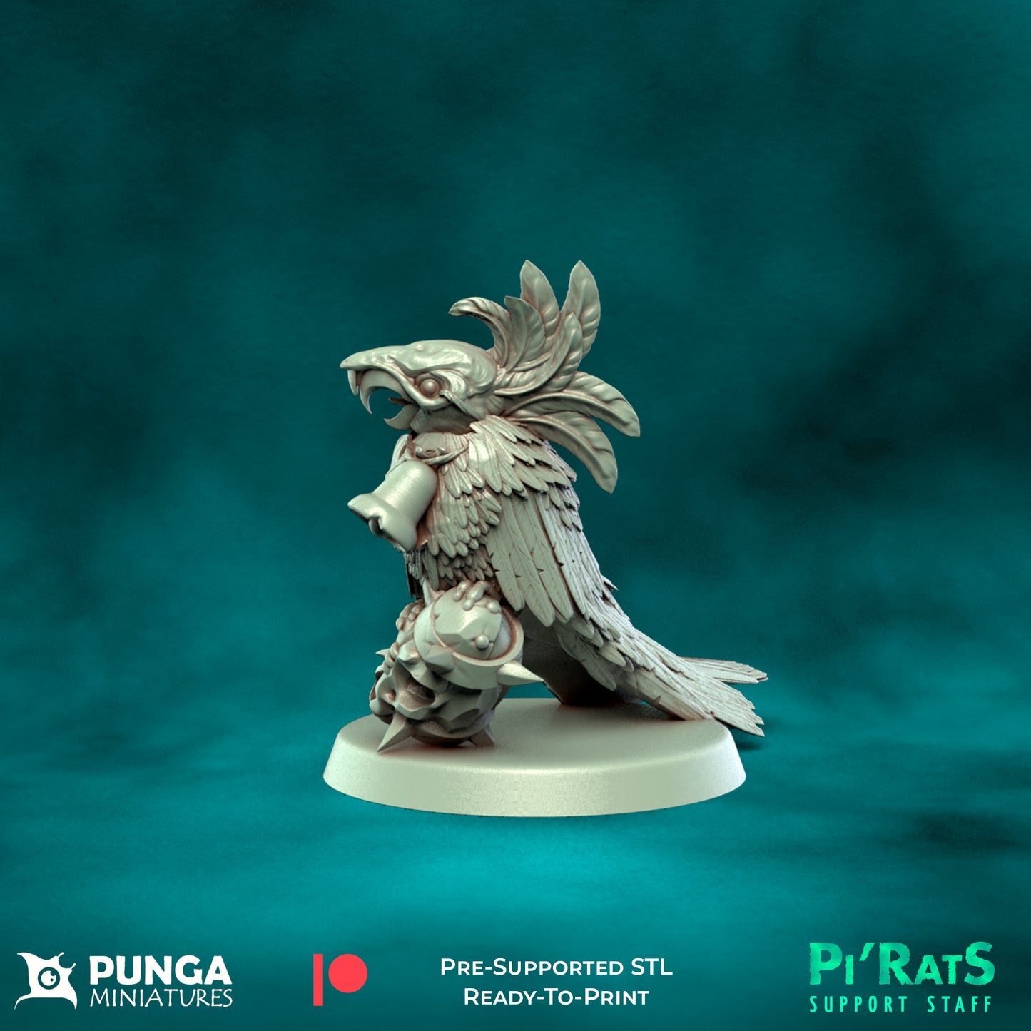 Pi'rats Support Staff - 19 High-Quality 3D Print Skaven Miniatures | Blood Fantasy Football Bowl | Punga Miniatures (Copy)