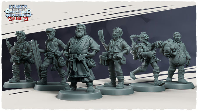 Stadiums Staff - Kraken Stadium Gates of Glory - High Quality miniatures for Fantasy Football- Kraken 3D Studio