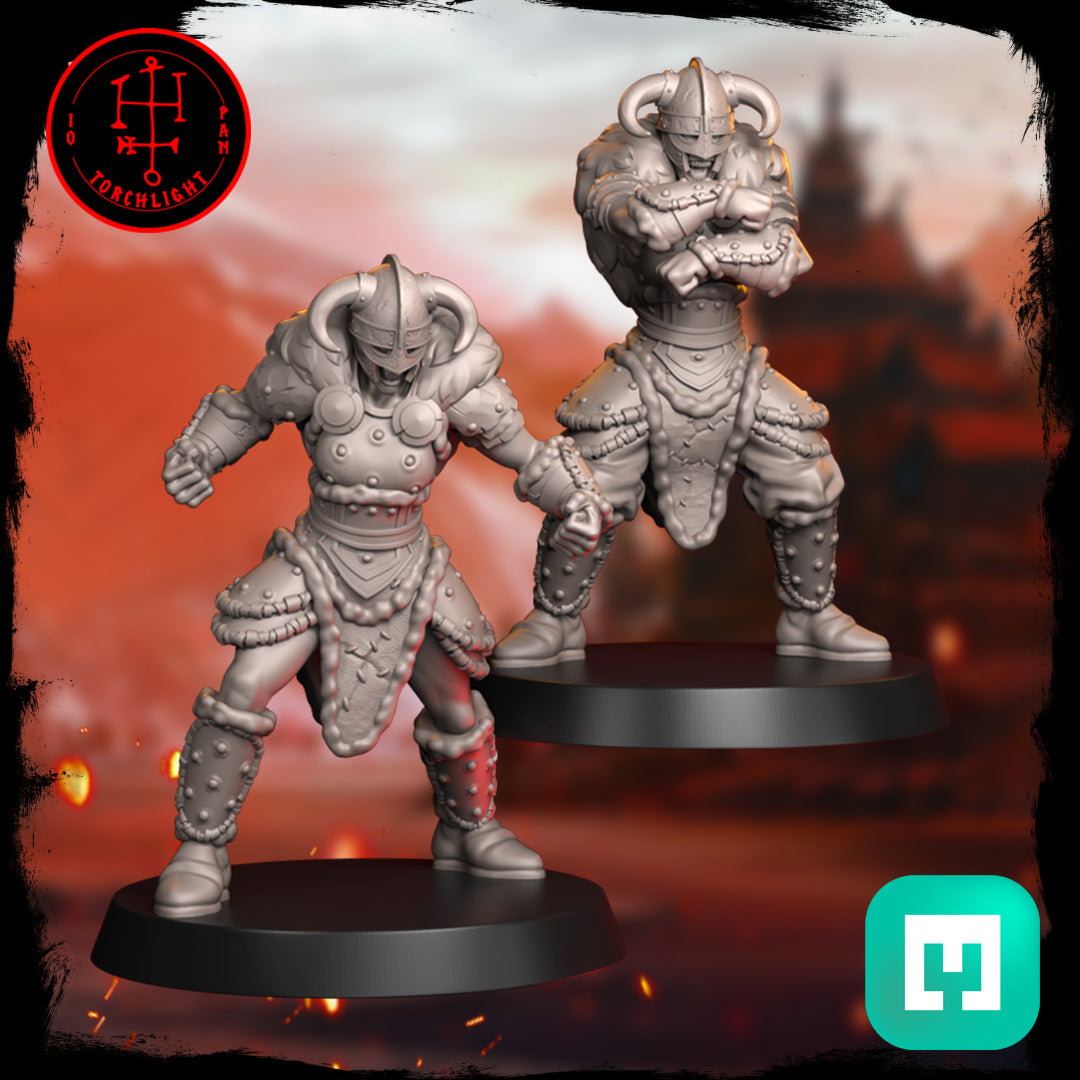 The Field Maidens Amazon Team - 15 High-Quality 3D Print Miniatures | Blood Fantasy Football Bowl | Torchlight Models