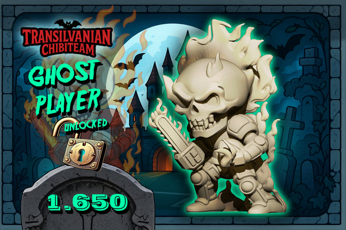 Transilvania Chibi Vampire – Fantasy Football Miniature game Team - Big Head Chibi