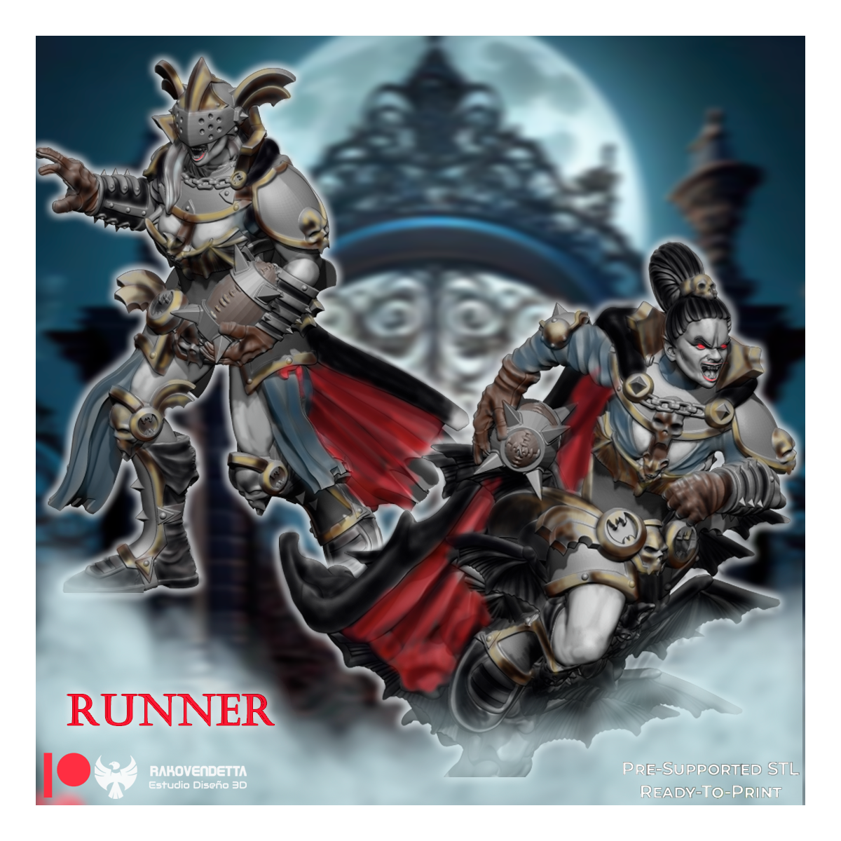 Vampire Team Blood Fantasy Football Bowl 19 High Quality Miniatures Rakovendetta