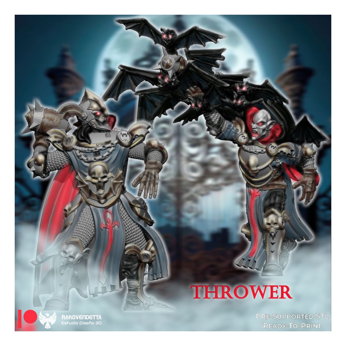 Vampire Team Blood Fantasy Football Bowl 19 High Quality Miniatures Rakovendetta
