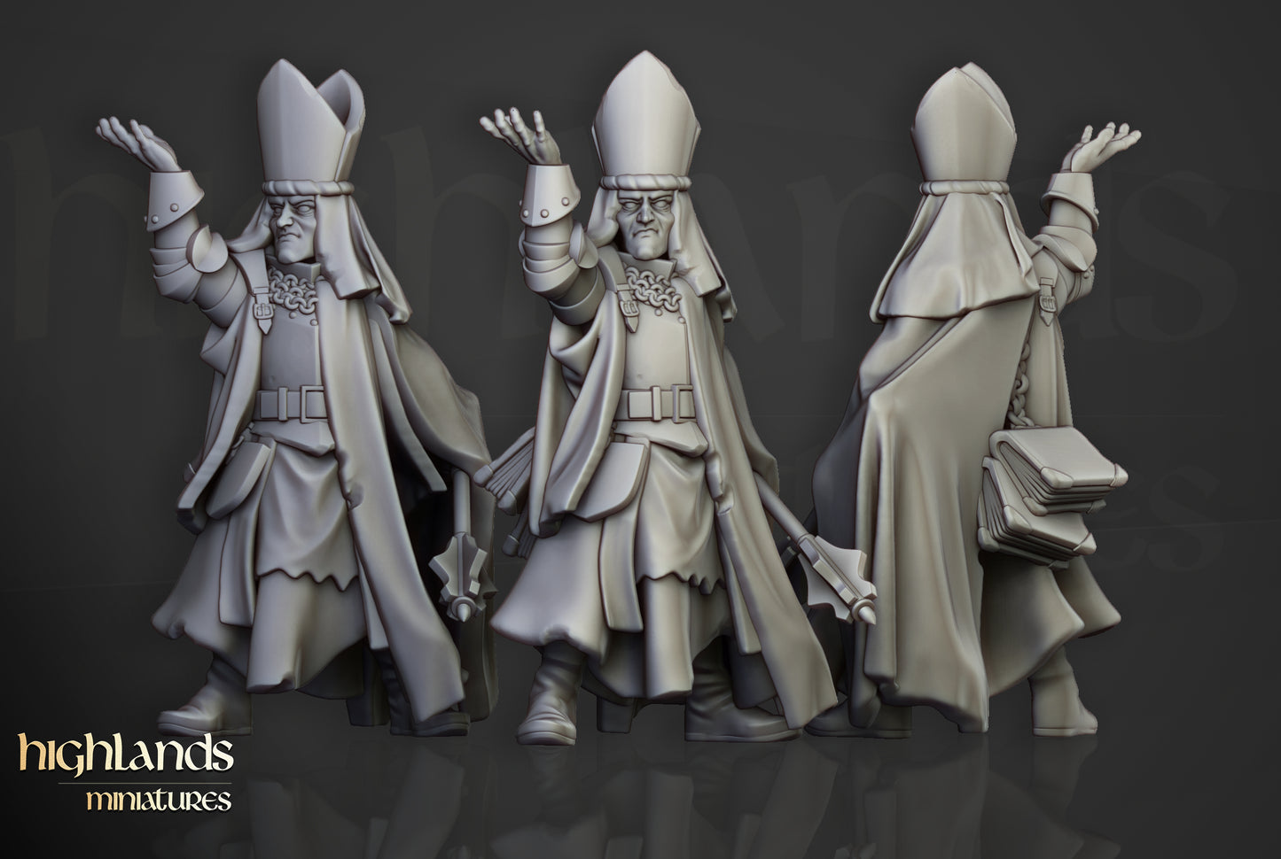 Inquisitorial Band – Human Mordheim Warband Miniatures by Highlands Miniatures | 3D Printed for Skirmish & Fantasy Wargames