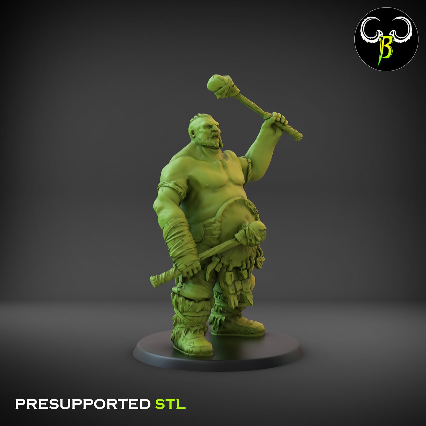 Hunger Sons Shield Squad - Ogre Miniatures for Tabletop Games or TTRPG Clay Beast Creations