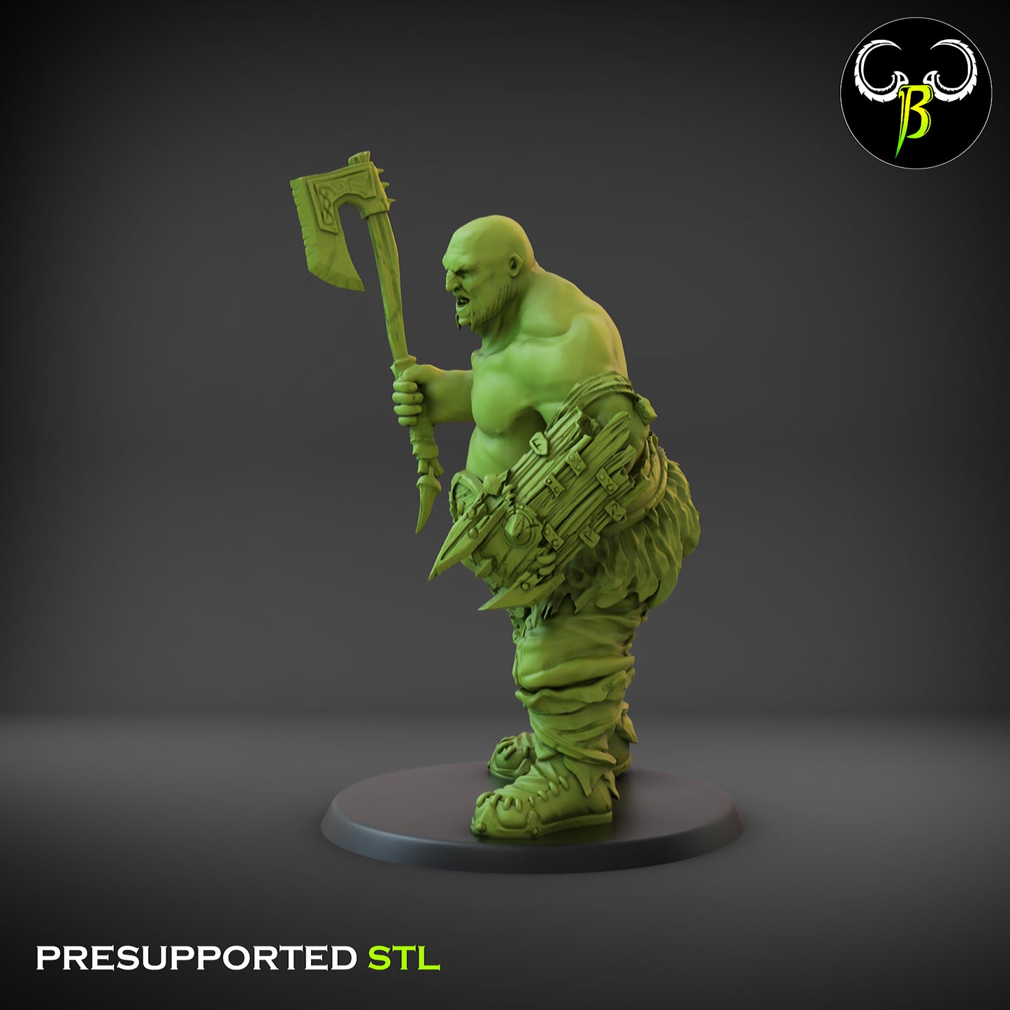 Hunger Sons Shield Squad - Ogre Miniatures for Tabletop Games or TTRPG Clay Beast Creations