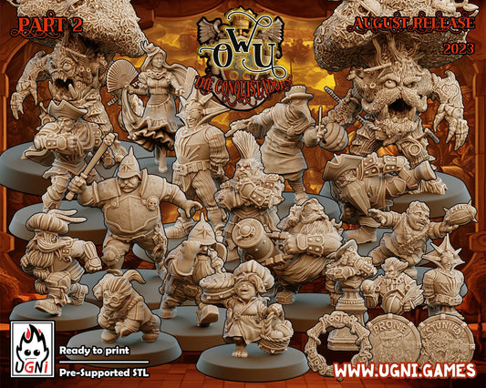 OWA Conquistadors Style - Big Pack Old World Alliance and Human Team | Fantasy Football UGNI Miniatures - TheMajorLab