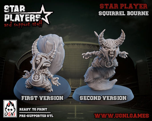 Squirrel Bourne | Star Player for Fantasy Football UGNI Miniatures - TheMajorLab