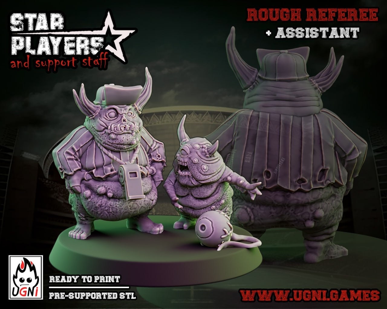 Nurgle Referee & Assistant Fantasy Football UGNI Miniatures - TheMajorLab