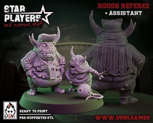 Nurgle Referee & Assistant Fantasy Football UGNI Miniatures - TheMajorLab