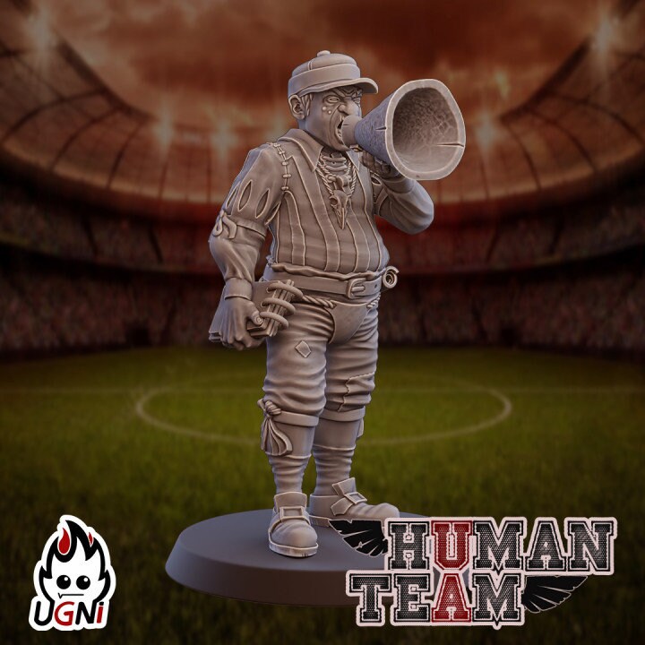 Human Team Referee | Referee for Fantasy Football UGNI Miniatures - TheMajorLab