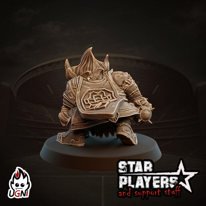 Bromindal | White Darf Star Player | Fantasy Football UGNI Miniatures - TheMajorLab