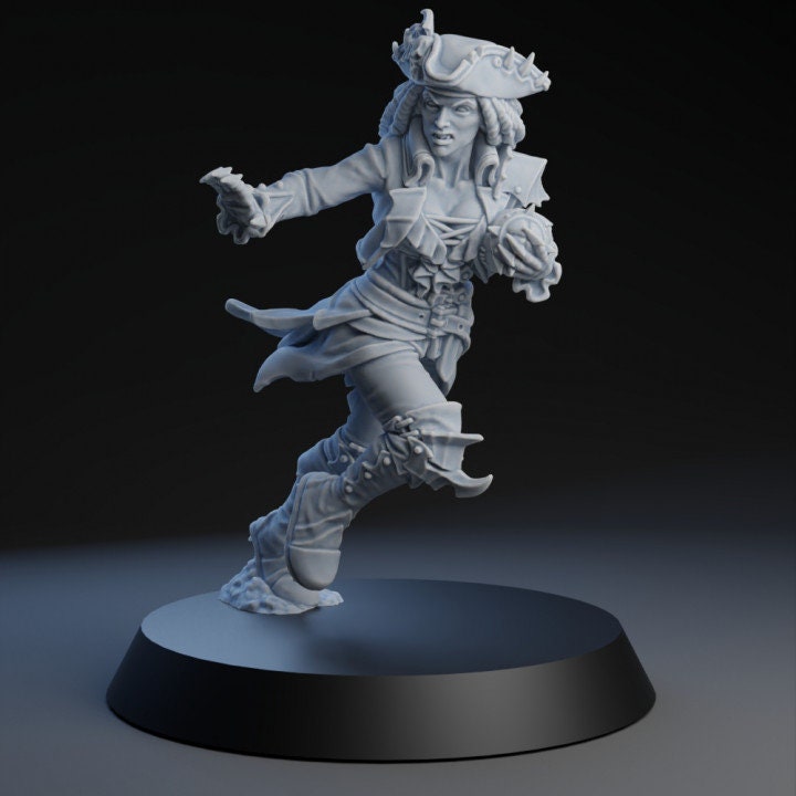 Captain Lady Vampire | Vampire Star Player | Fantasy Football UGNI Miniatures - TheMajorLab