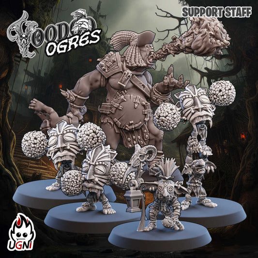 Voodoo Ogre | Full Team staff & star players included | Fantasy Football Team Bowl UGNI Miniatures - TheMajorLab